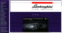 Desktop Screenshot of lamborghiniclubwest.com
