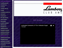 Tablet Screenshot of lamborghiniclubwest.com